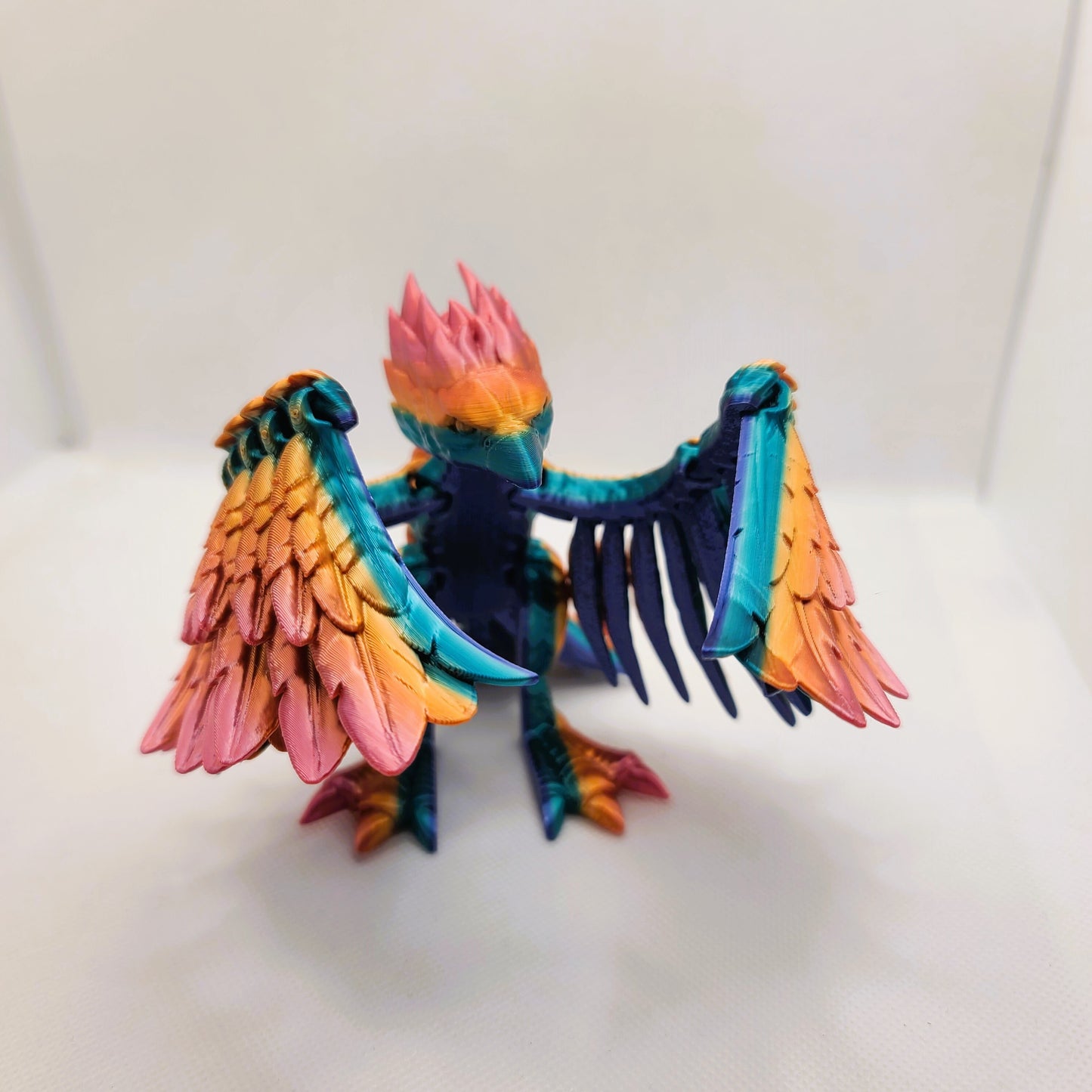 Flexible Phoenix toy - Articulated figurine - Sustainable bio-plastic - Gift - Present - 3D Printed - 14 colour options