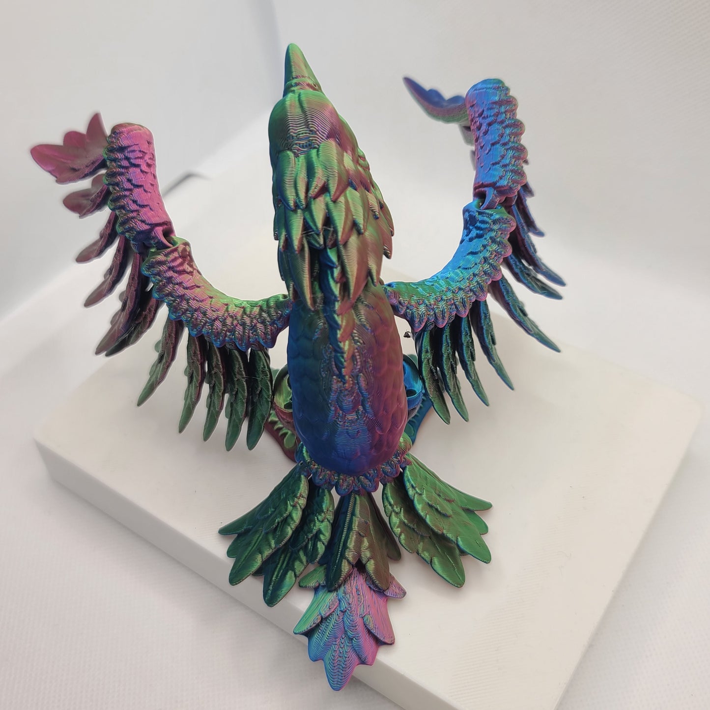 Flexible Phoenix toy - Articulated figurine - Sustainable bio-plastic - Gift - Present - 3D Printed - 14 colour options