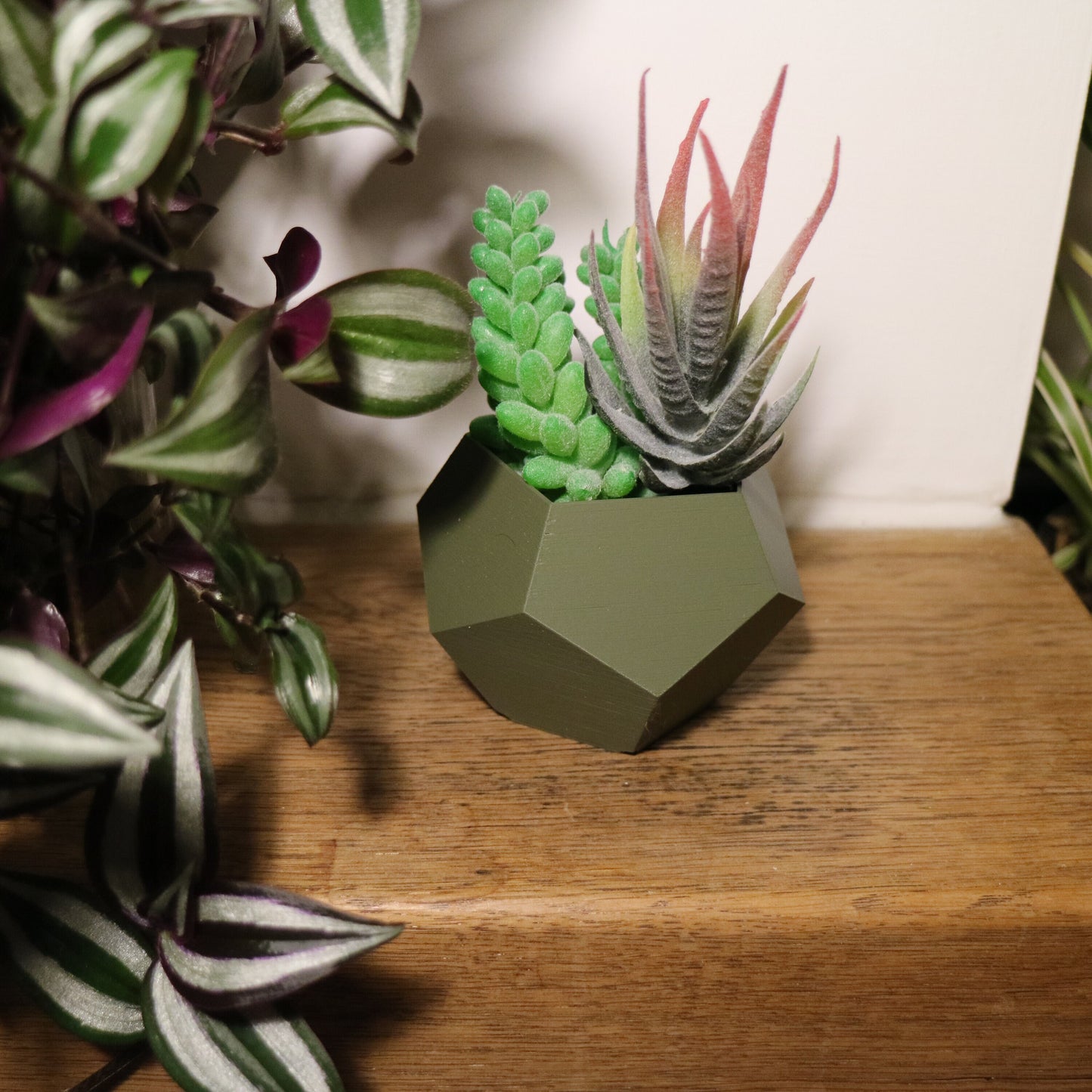 Geometric Plant pot / Planter - Pentagon - Eco-friendly, sustainable, biodegradable plastic - Gift - Present - 3D Printed - 12 colours