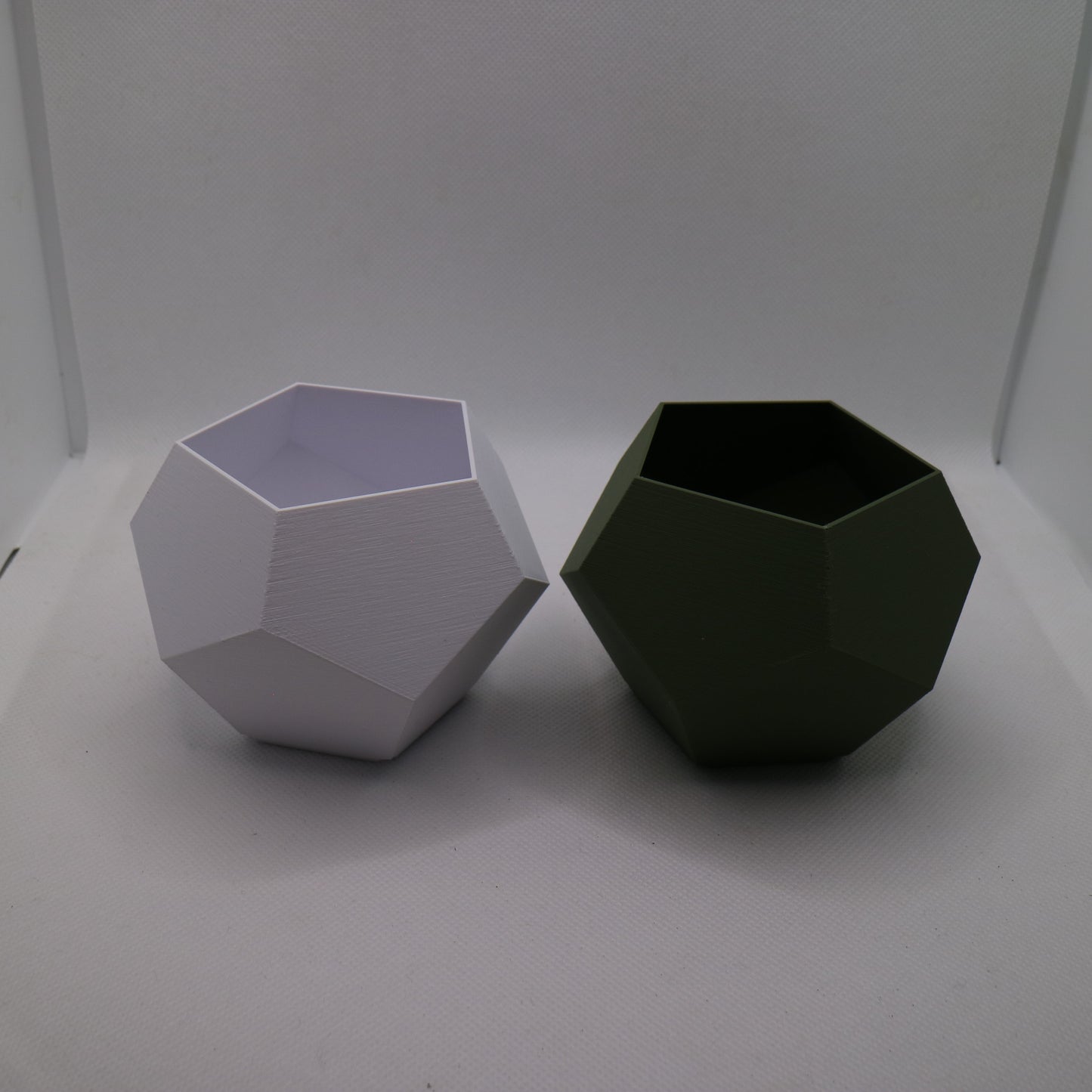 Geometric Plant pot / Planter - Pentagon - Eco-friendly, sustainable, biodegradable plastic - Gift - Present - 3D Printed - 12 colours