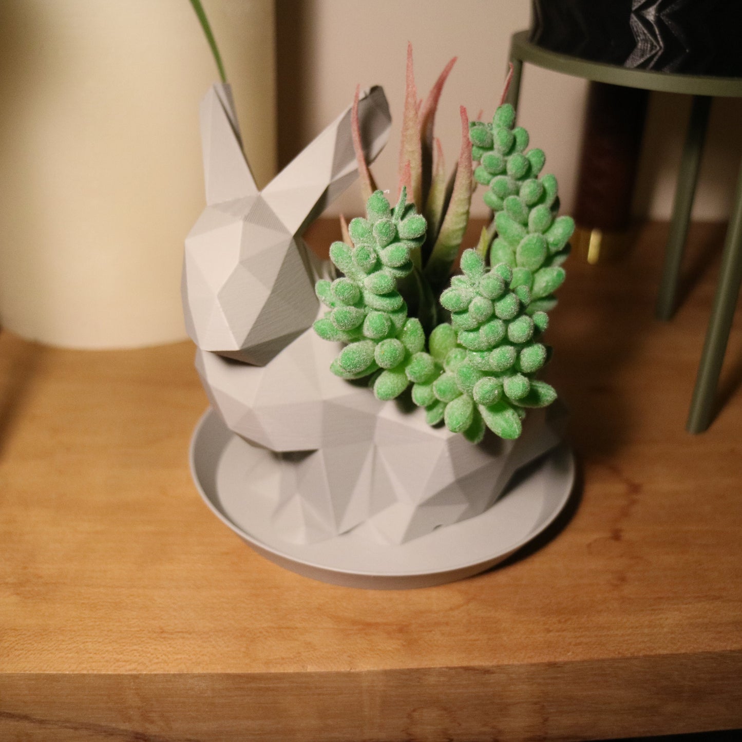 Rabbit Plant pot / Planter - Eco-friendly, sustainable, biodegradable plastic - Gift - Present - 3D Printed - 14 colours