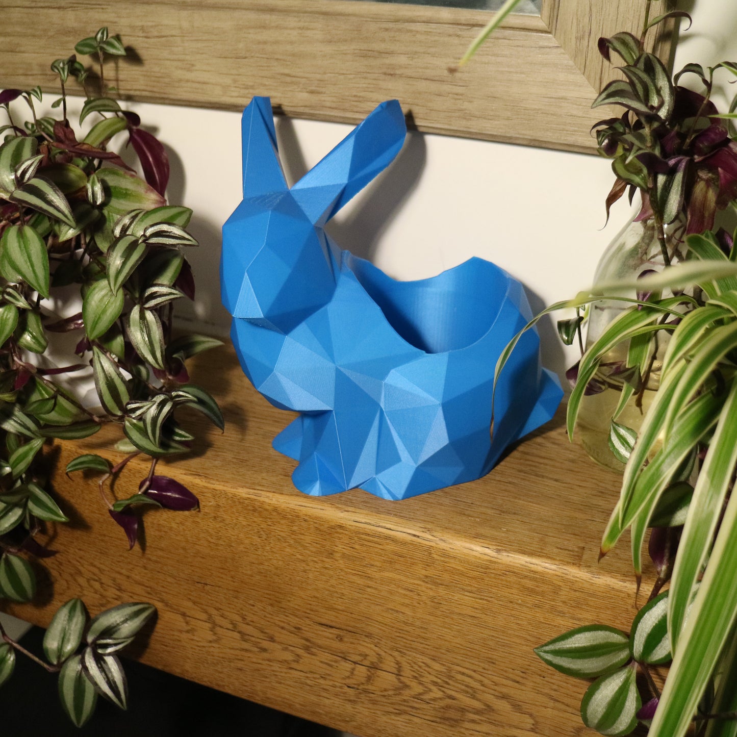 Large Rabbit Plant pot / Planter - Eco-friendly, sustainable, biodegradable plastic - Gift - Present - 3D Printed - 14 colours