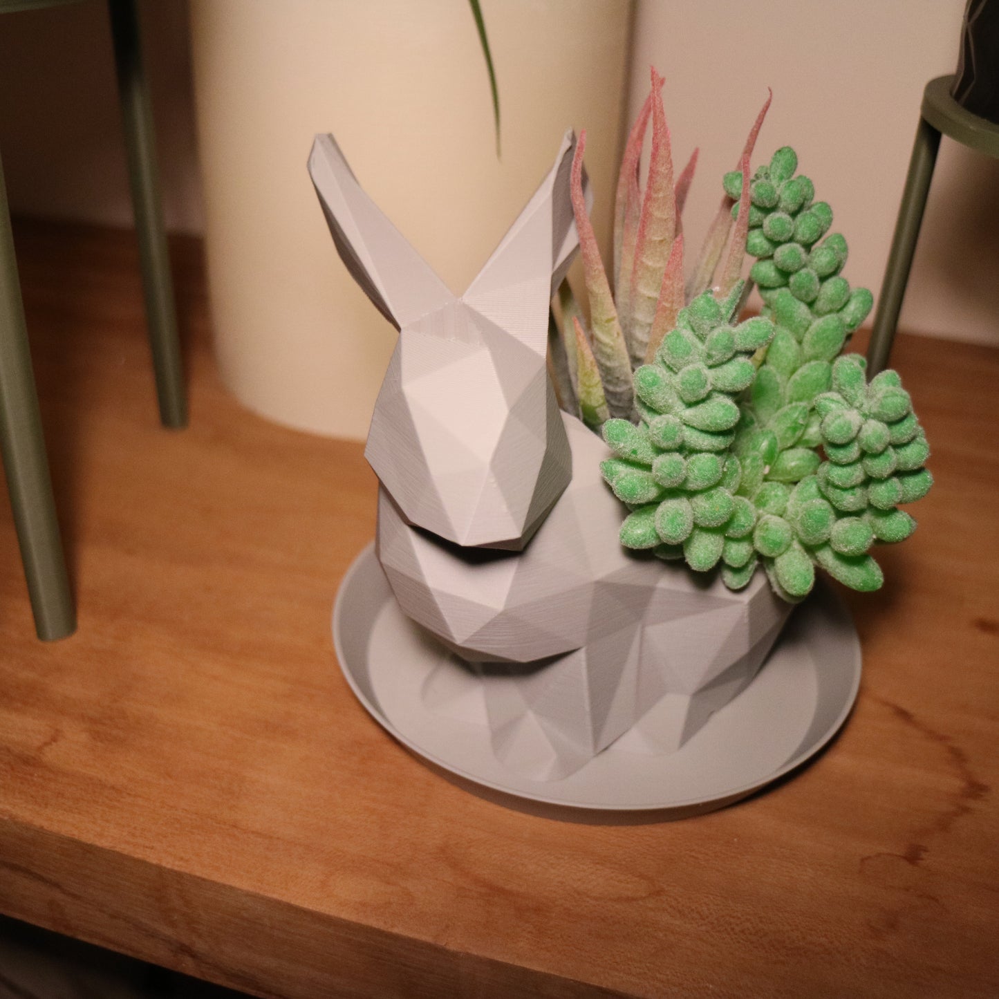 Rabbit Plant pot / Planter - Eco-friendly, sustainable, biodegradable plastic - Gift - Present - 3D Printed - 14 colours