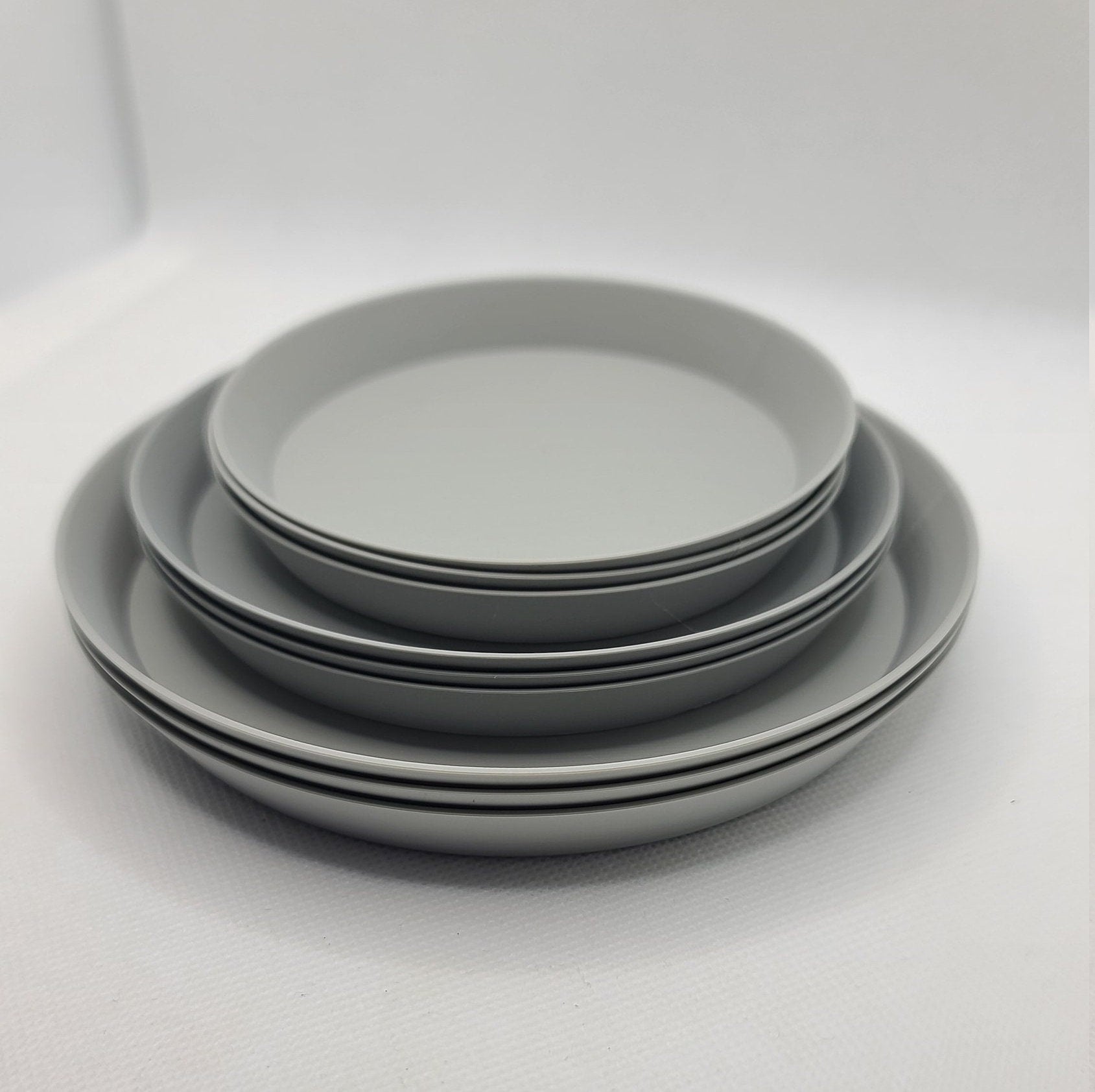 Circular drainage trays (Set of 3) for plant pots, 12 Colours, Small-Large (50-240mm) Eco-friendly plastic - Gift - Present - 3D Printed