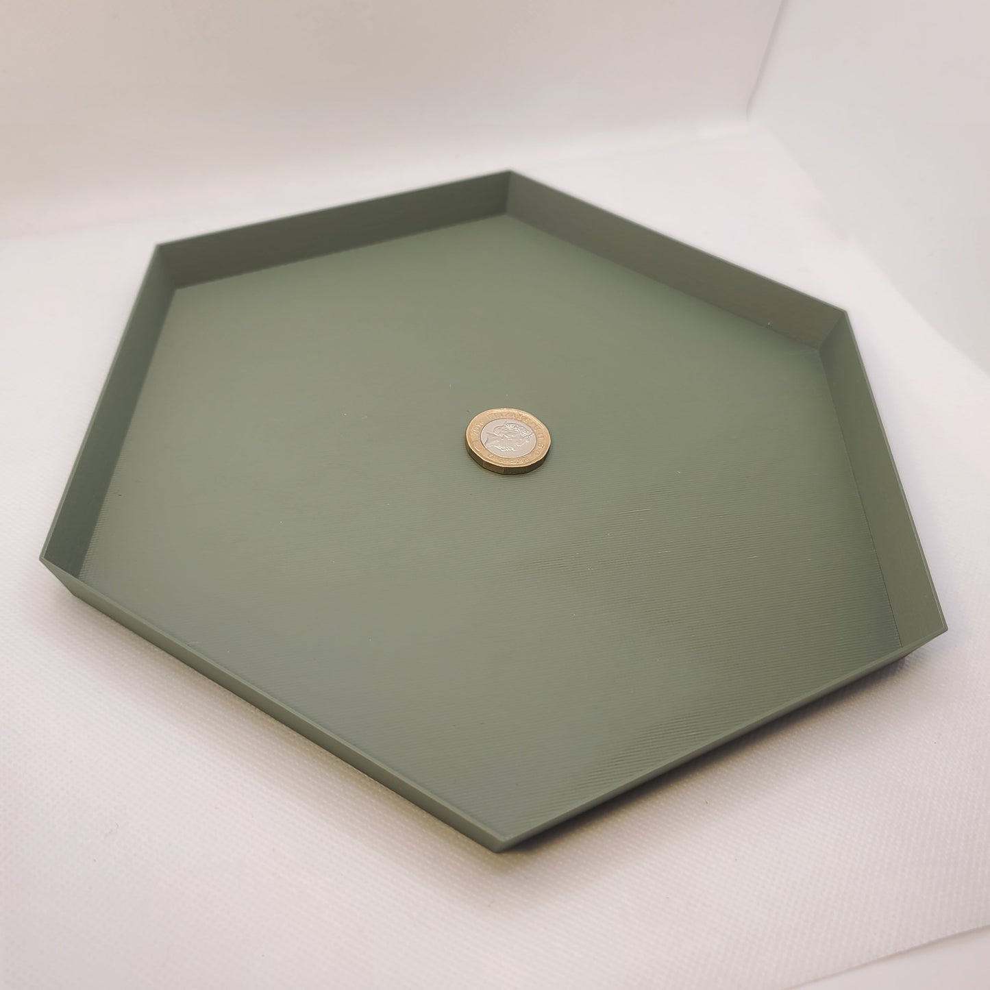 Hexagonal Drainage trays (Set of 3) for plant pot, 12 colours, Small-Large (50-200mm) Eco-friendly plastic - Gift - Present - 3D Printed