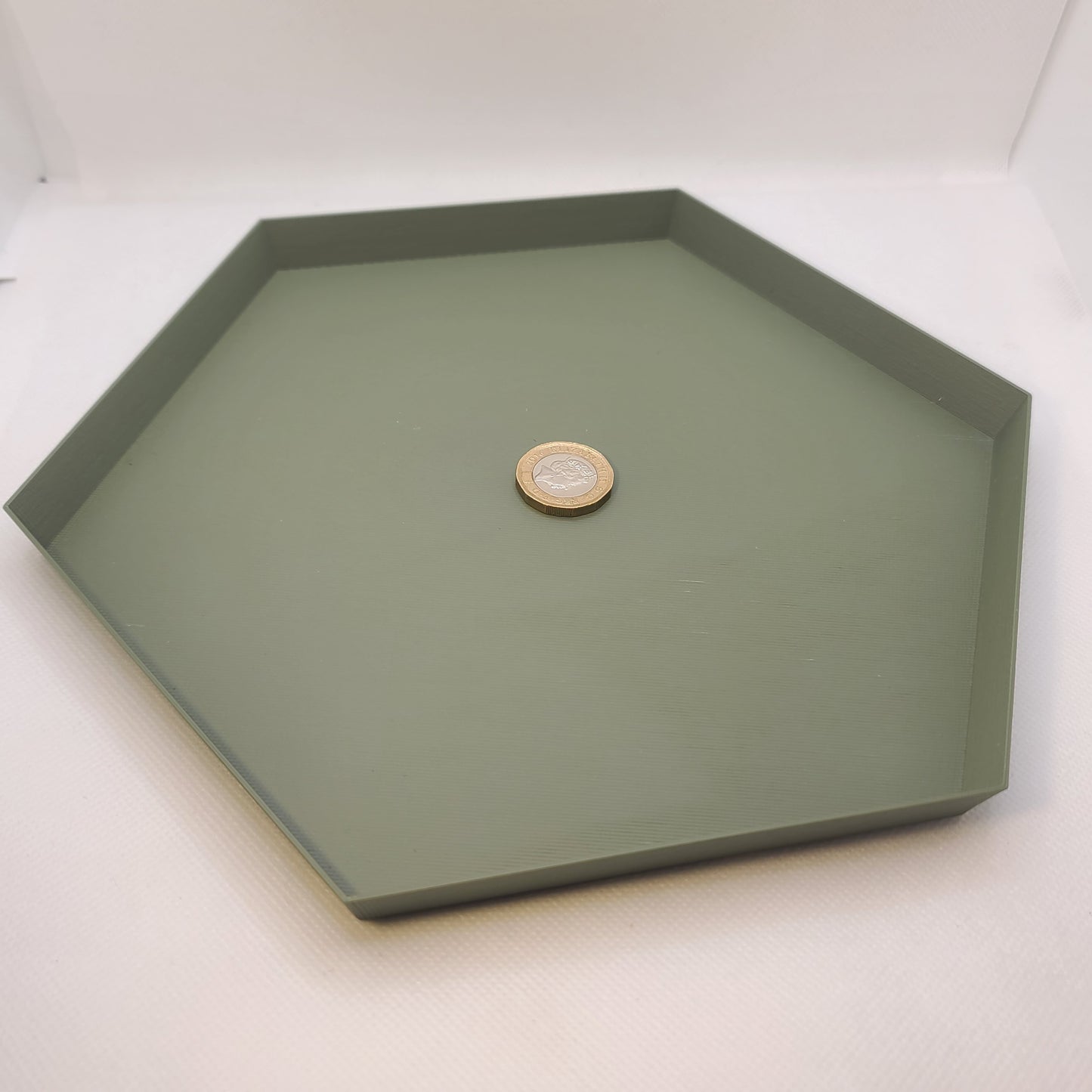 Hexagonal Drainage trays (Set of 3) for plant pot, 12 colours, Small-Large (50-200mm) Eco-friendly plastic - Gift - Present - 3D Printed