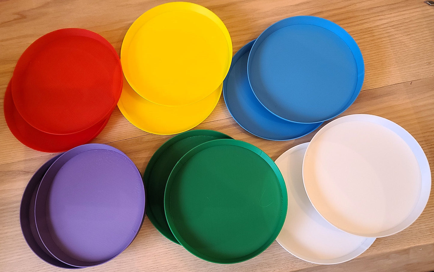 Circular drainage tray for plant pots, 12 Colours, Small-Large (50-240mm) Eco-friendly plastic - Gift - Present - 3D Printed