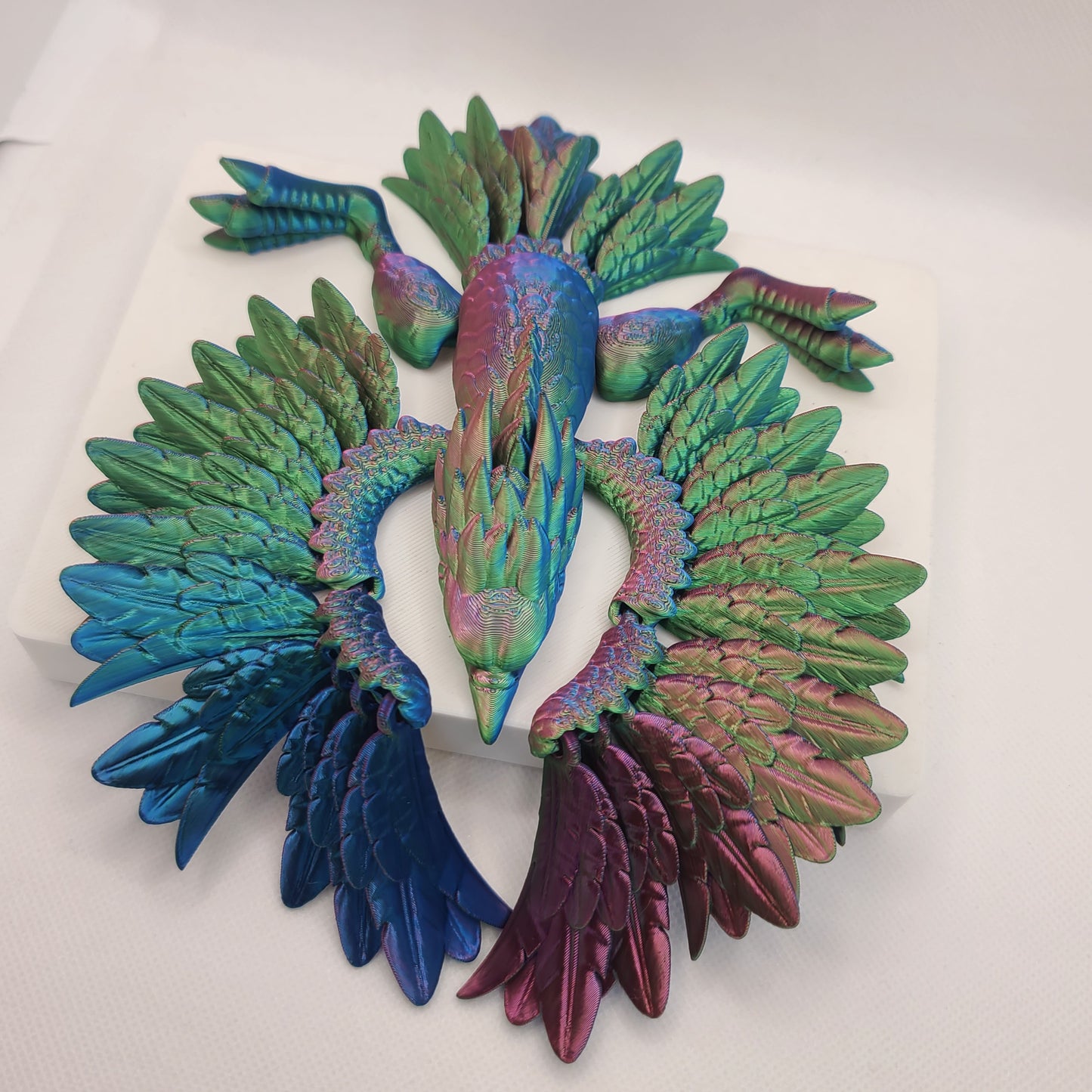Flexible Phoenix toy - Articulated figurine - Sustainable bio-plastic - Gift - Present - 3D Printed - 14 colour options