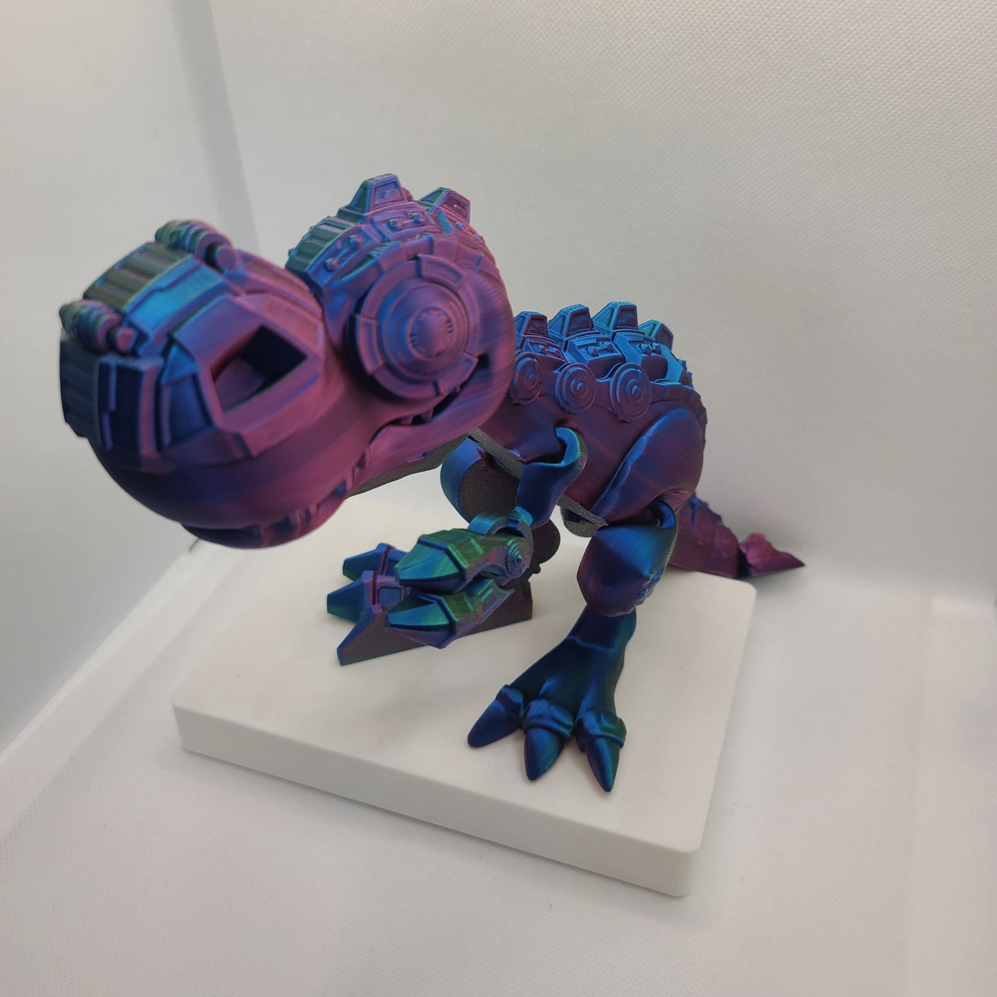 Flexible T-Rex toy - Articulated figurine - Sustainable bio-plastic - Gift - Present - 3D Printed - 14 colour options