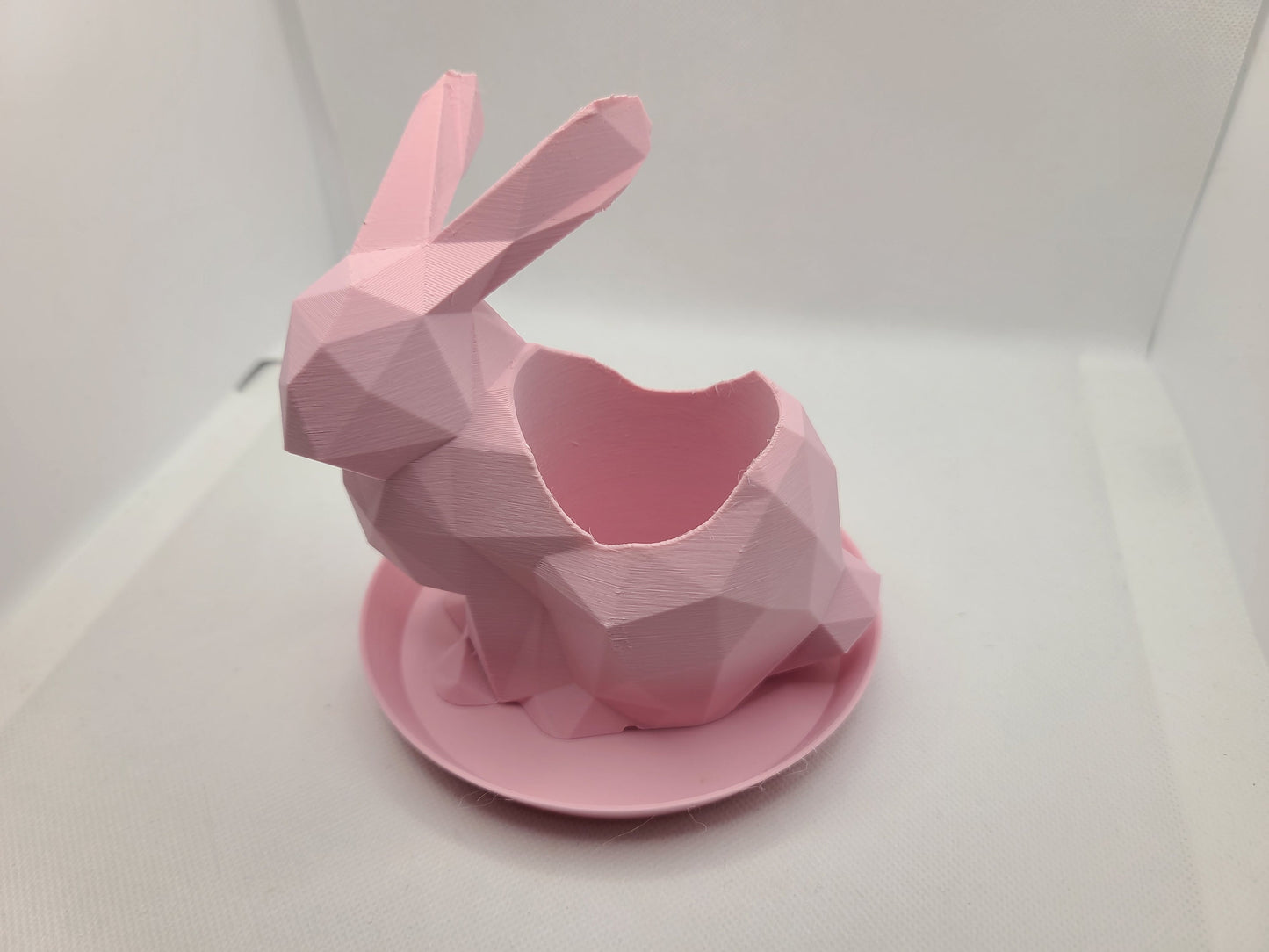 Rabbit Plant pot / Planter - Eco-friendly, sustainable, biodegradable plastic - Gift - Present - 3D Printed - 14 colours