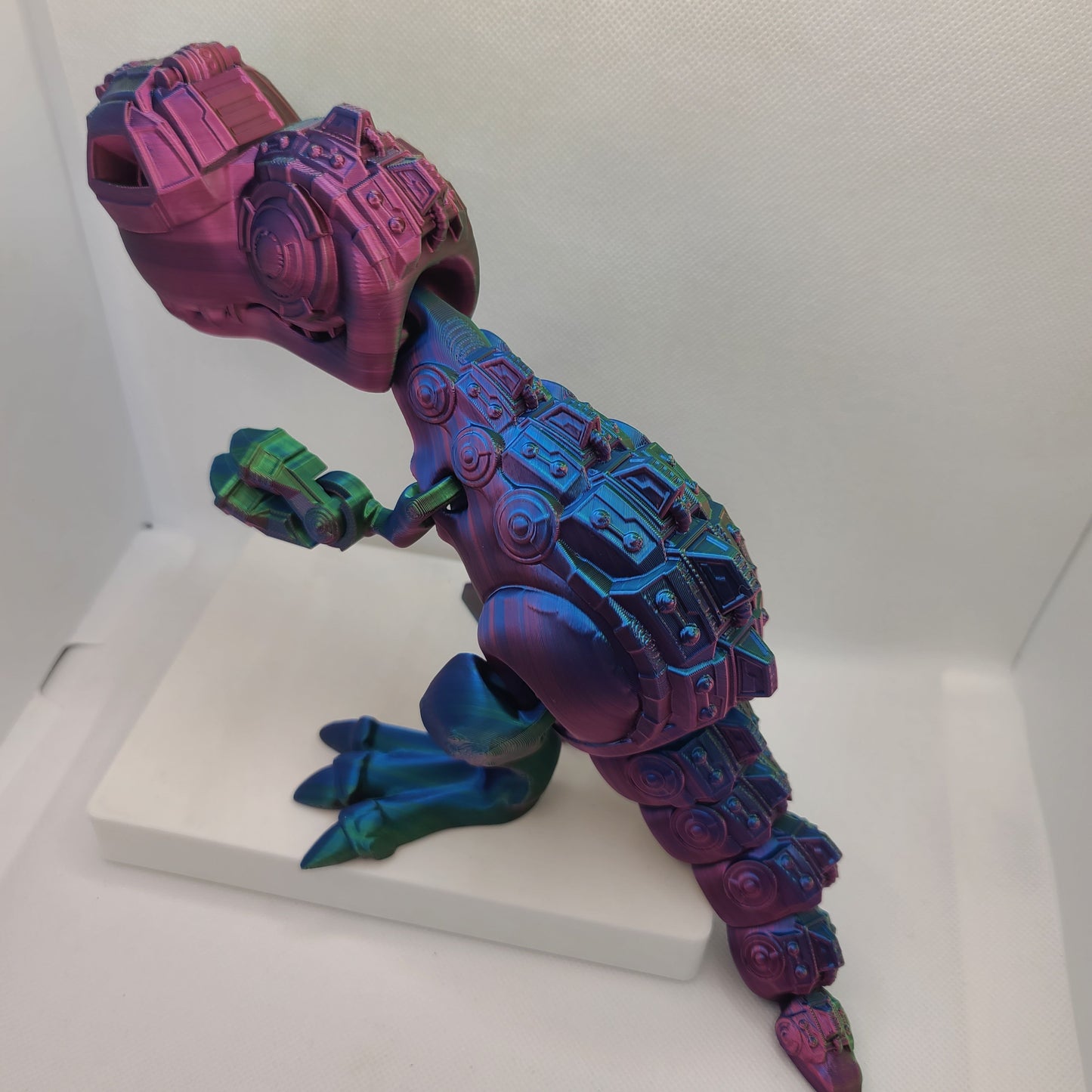 Flexible T-Rex toy - Articulated figurine - Sustainable bio-plastic - Gift - Present - 3D Printed - 14 colour options
