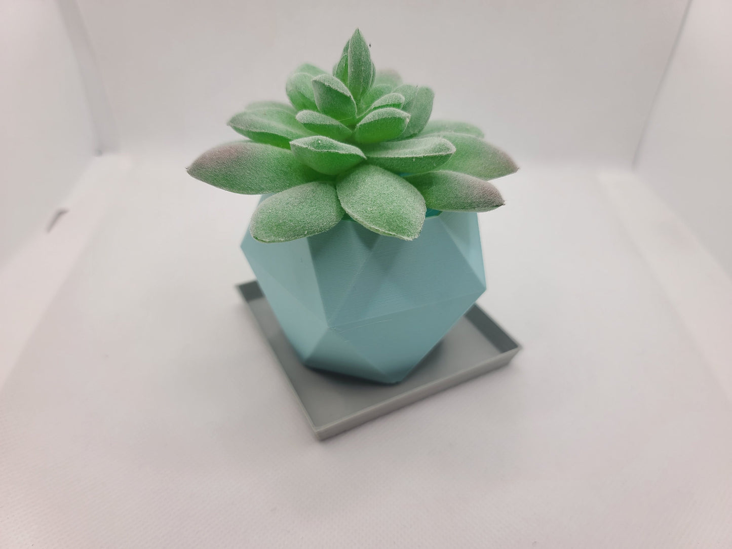 Square drainage trays (set of 3) for plant pots, 12 Colours, Small-Large (50-225mm) Eco-friendly plastic - Gift - Present - 3D Printed