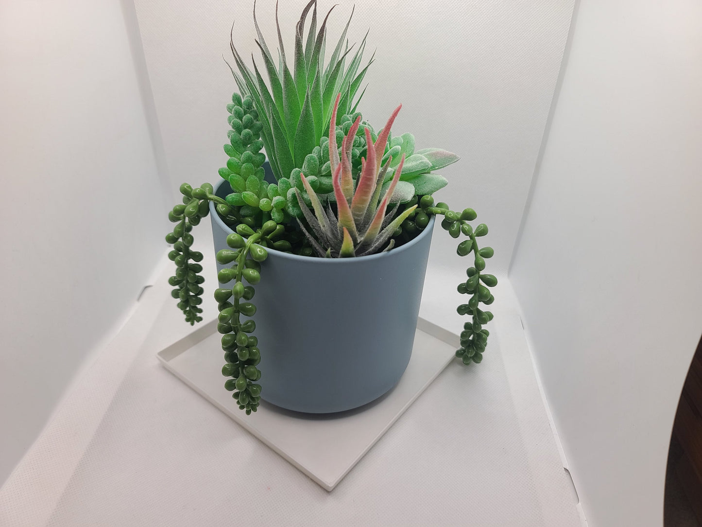 Square drainage trays (set of 3) for plant pots, 12 Colours, Small-Large (50-225mm) Eco-friendly plastic - Gift - Present - 3D Printed