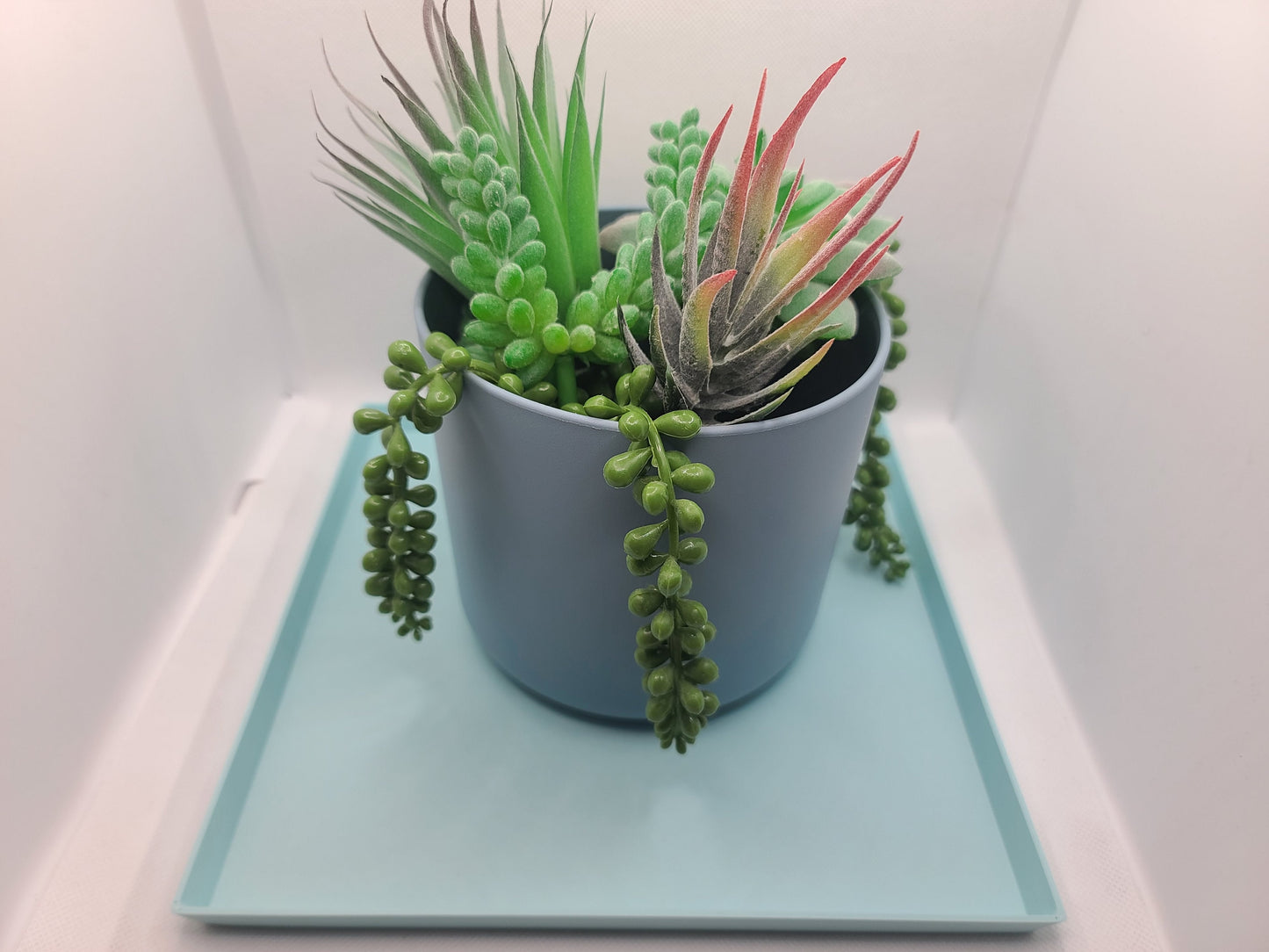 Square drainage trays (set of 3) for plant pots, 12 Colours, Small-Large (50-225mm) Eco-friendly plastic - Gift - Present - 3D Printed