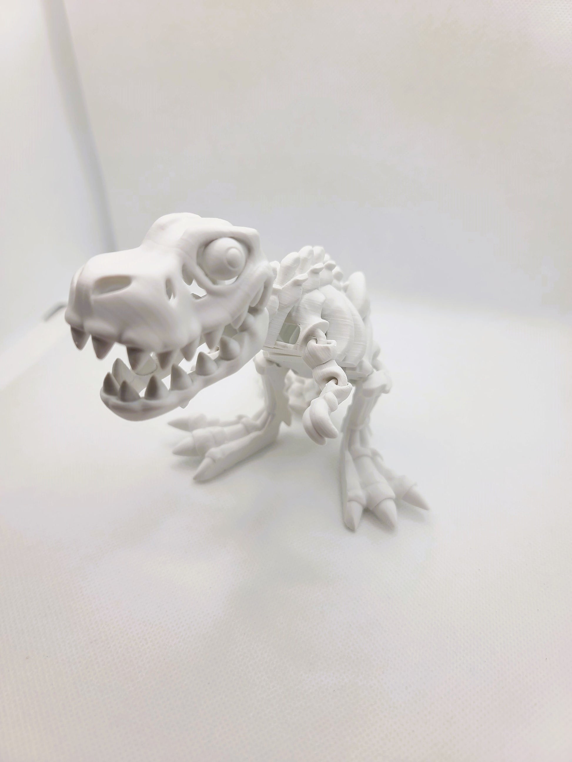 Flexible Skeleton T-Rex toy - Articulated figurine - Sustainable bio-plastic - Gift - Present - 3D Printed - 14 colour options