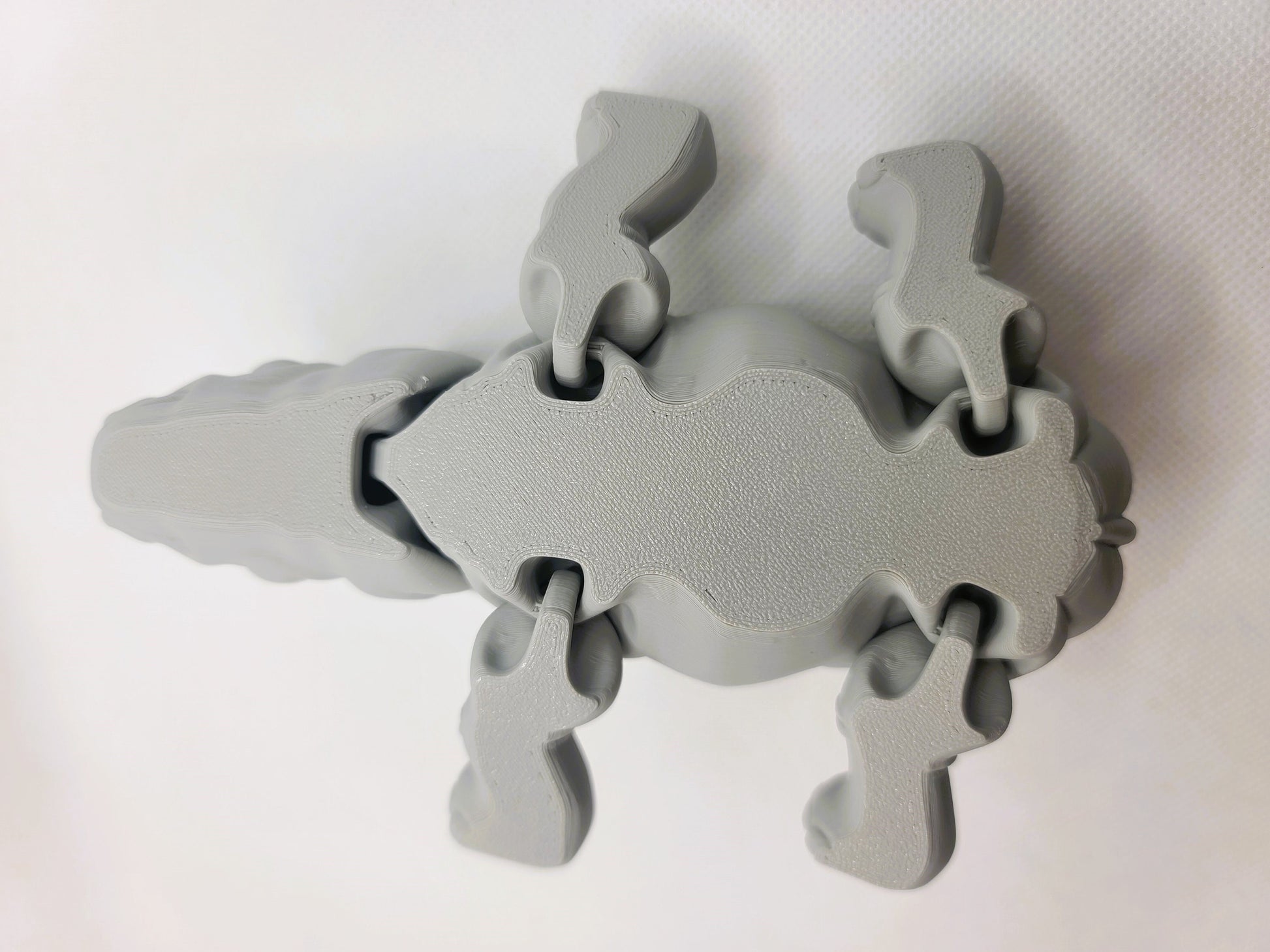 Flexible Rhino toy - Articulated figurine - Sustainable bio-plastic - Gift - Present - 3D Printed - 14 colour options