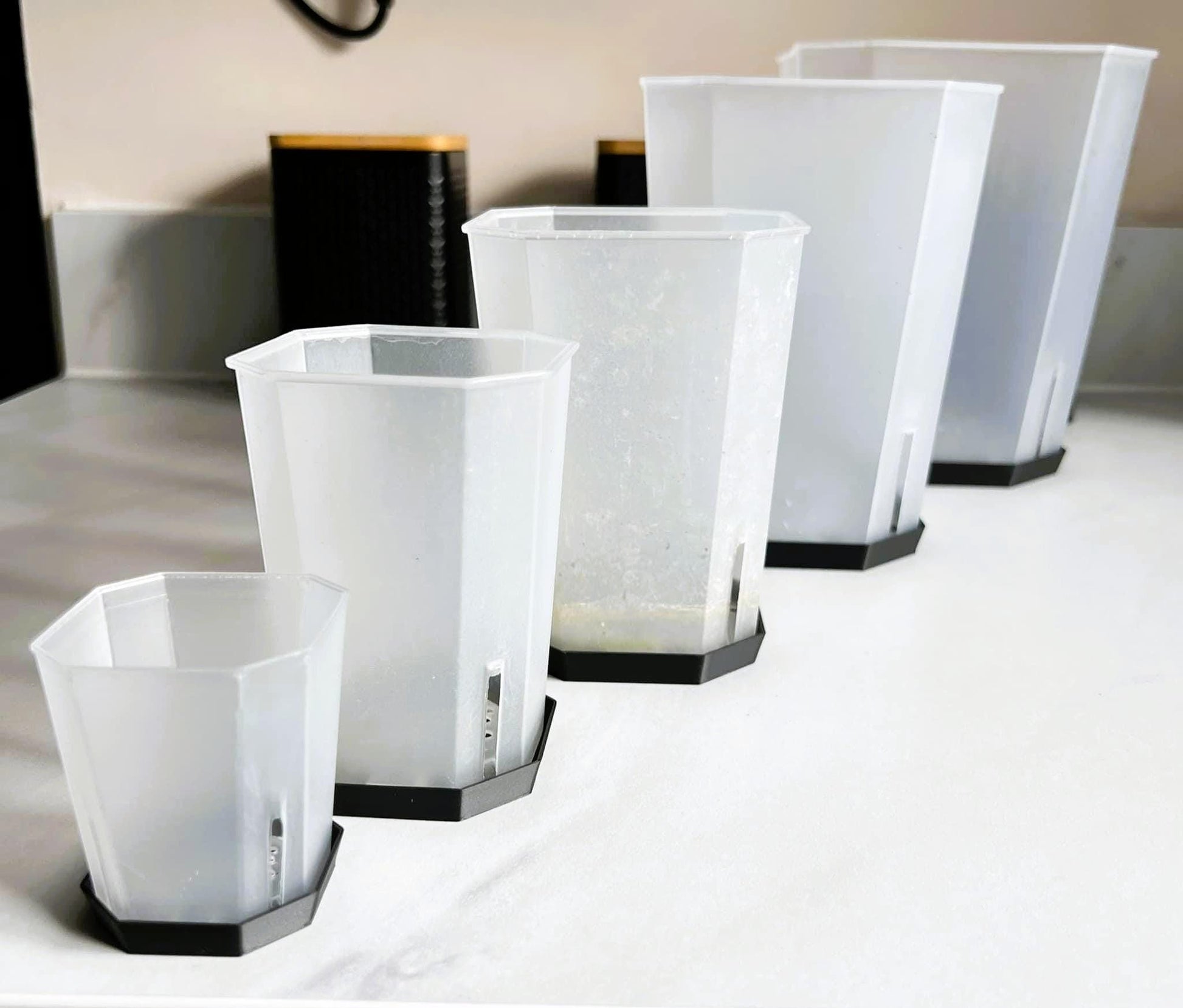 Octagonal / Tower Pot drainage tray for plant pots, 12 Colours, Small-Large, Eco-friendly plastic - Gift - Present - 3D Printed